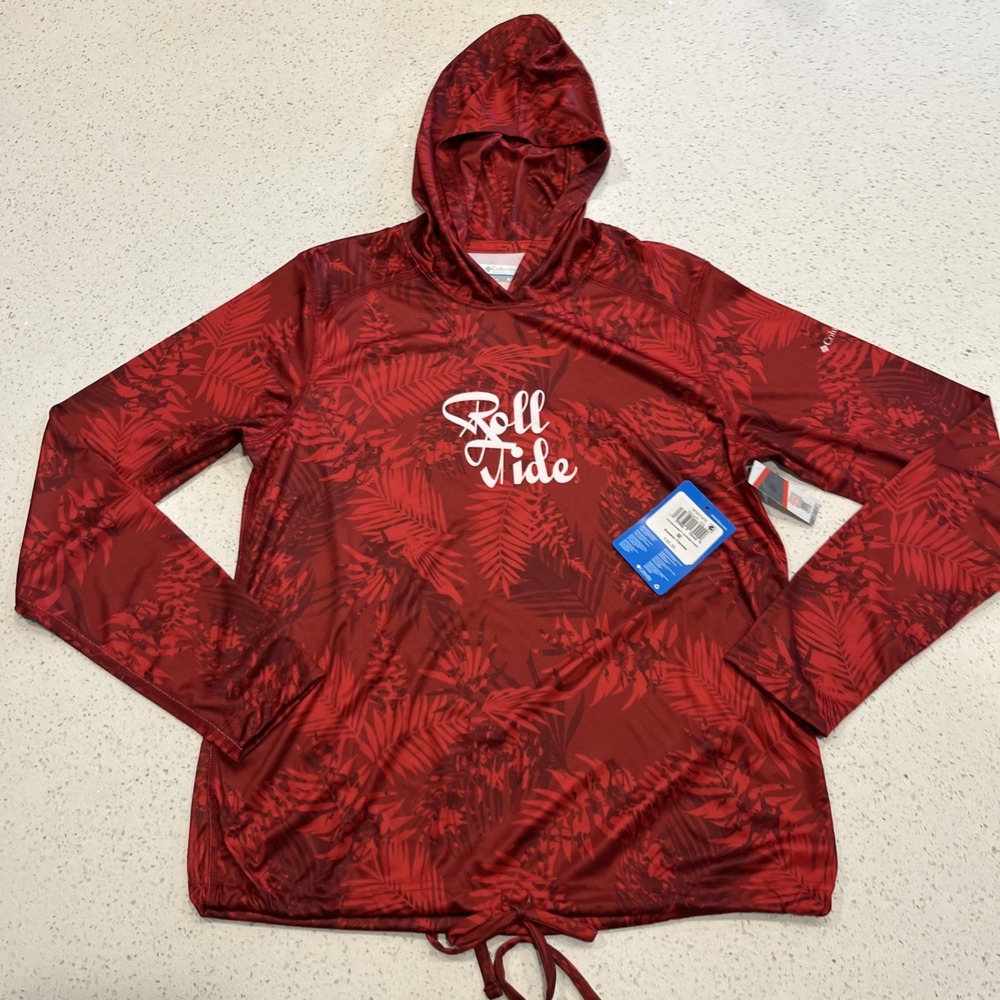 Columbia Women's CLG Summerdry Lightweight Printed Hoodie, Alabama, Medium, New